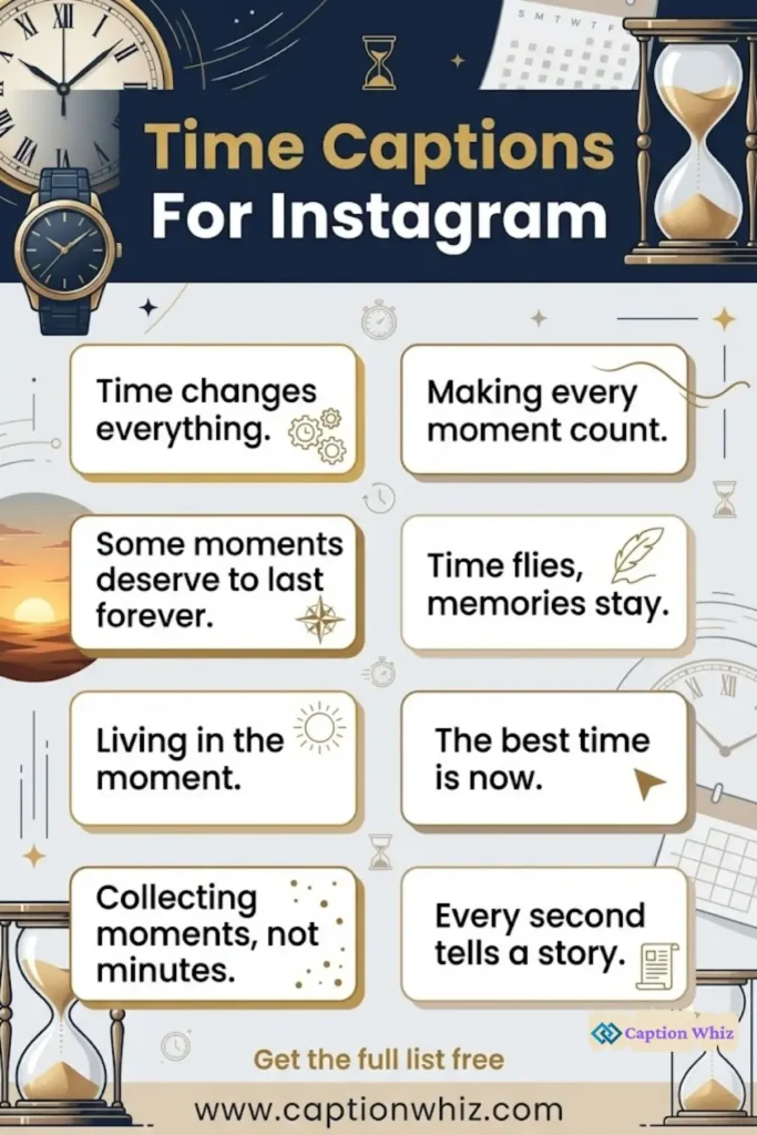 151+ Top Time Captions For Instagram That Capture Every Moment Perfectly