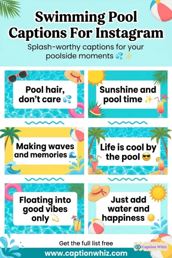 123+ Splashy Swimming Pool Captions For Instagram and Quotes to Make Waves