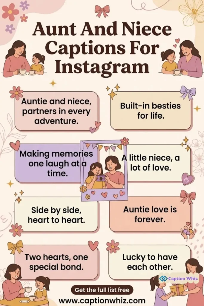 137+ Magical Aunt And Niece Captions For Instagram And Quotes You’ll Love