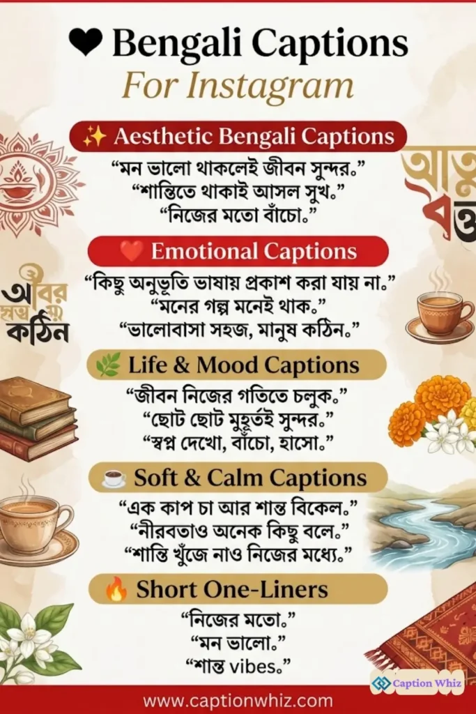 145+ Best Bengali Captions For Instagram That Add Charm and Style to Your Photos