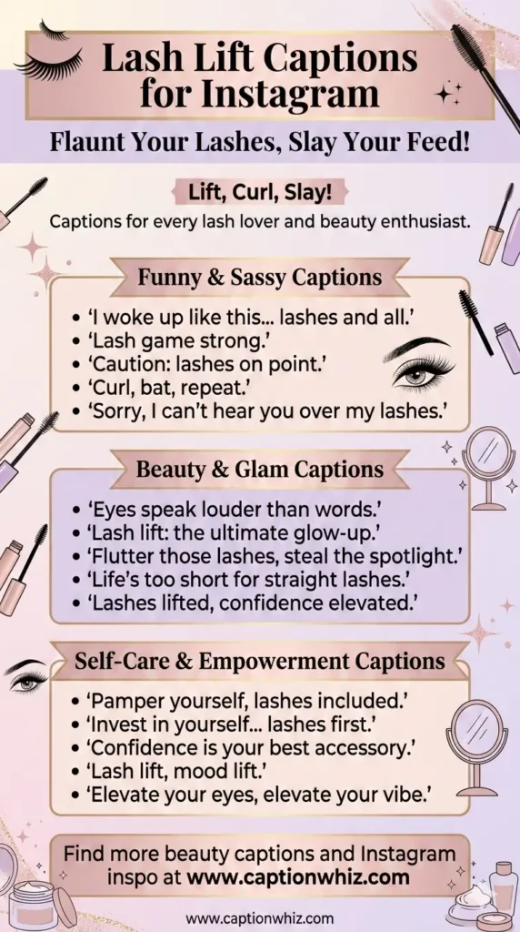 129+ Inspiring Lash Lift Captions For Instagram and Quotes to Boost Your Beauty Game