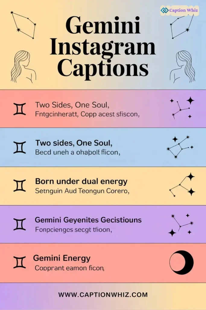 145+ Inspiring Gemini Captions For Instagram and Quotes to Shine Bright