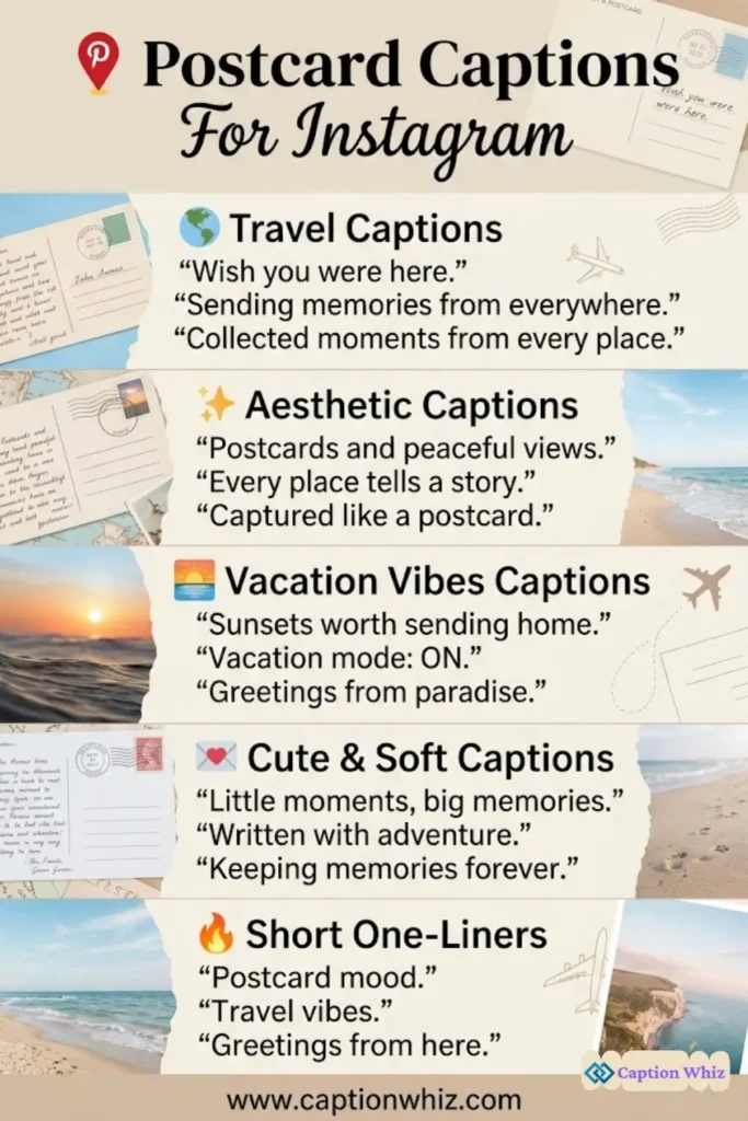 143+ Creative Postcard Captions For Instagram and Quotes to Brighten Your Feed