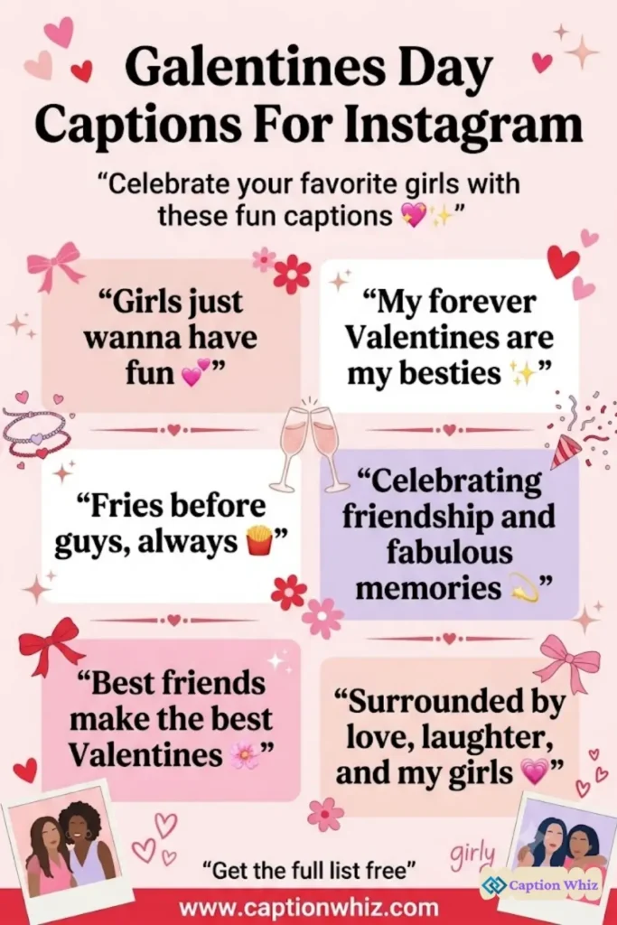 125+ Heartwarming Galentines Day Captions For Instagram and Quotes to Celebrate Friendship