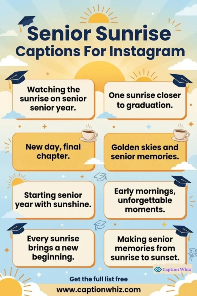 139+ Inspiring Senior Sunrise Captions For Instagram and Quotes to Shine Bright