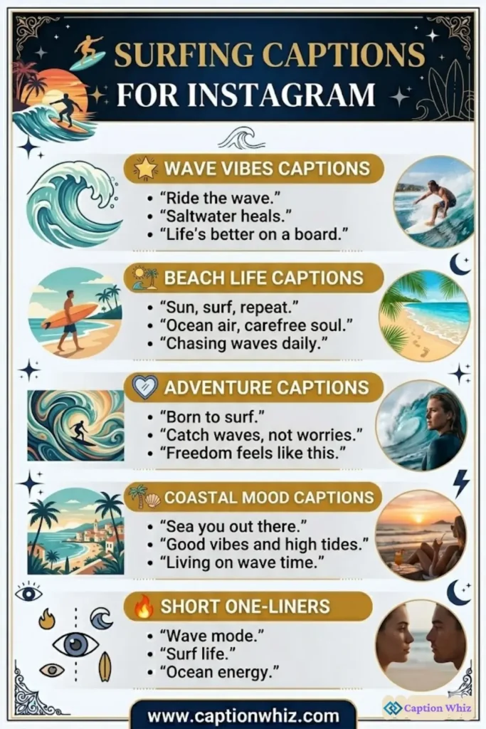 125+ Awesome Surfing Captions For Instagram and Quotes to Ride the Wave of Fun