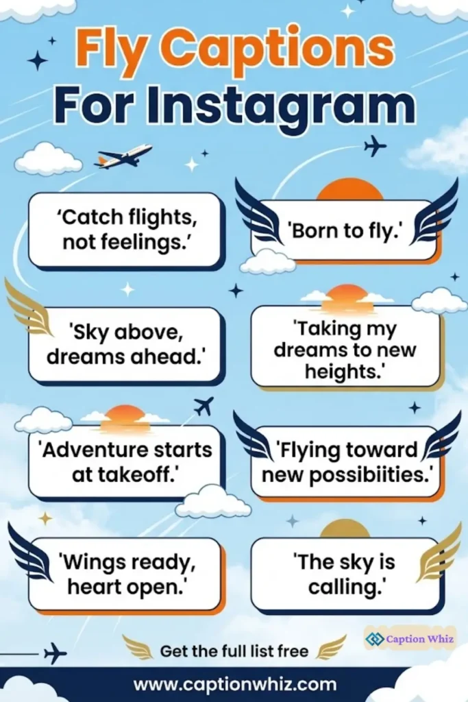 139+ Inspiring Fly Captions For Instagram and Quotes to Boost Your Feed Creativity