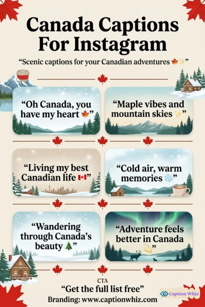 123+ Inspiring Canada Captions For Instagram and Quotes to Brighten Your Feed