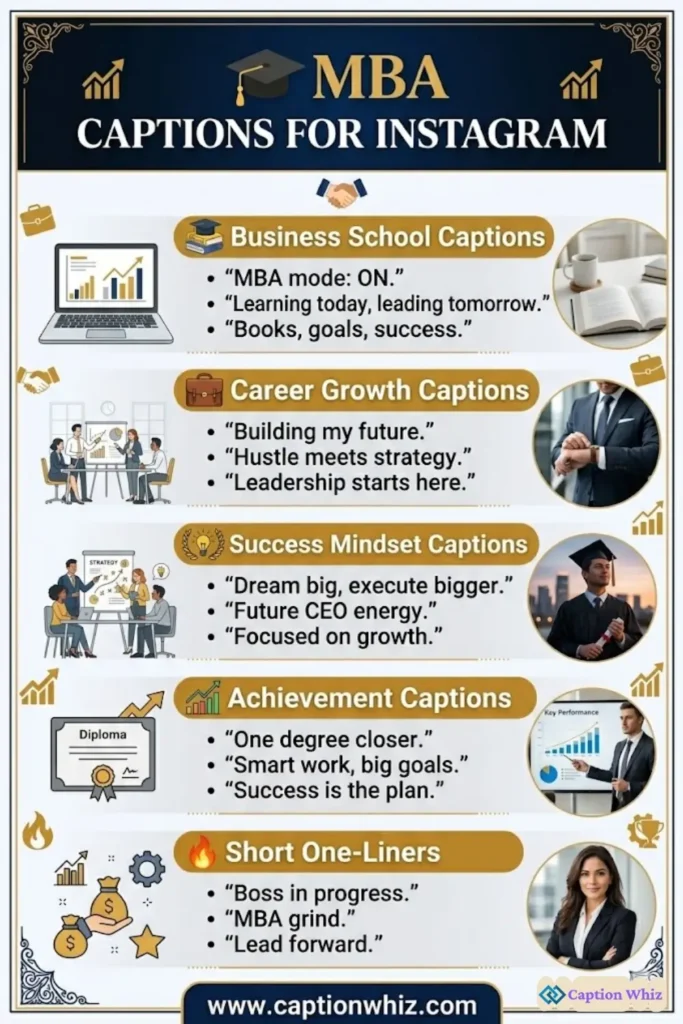127+ Inspiring MBA Captions for Instagram and Motivational Quotes to Shine