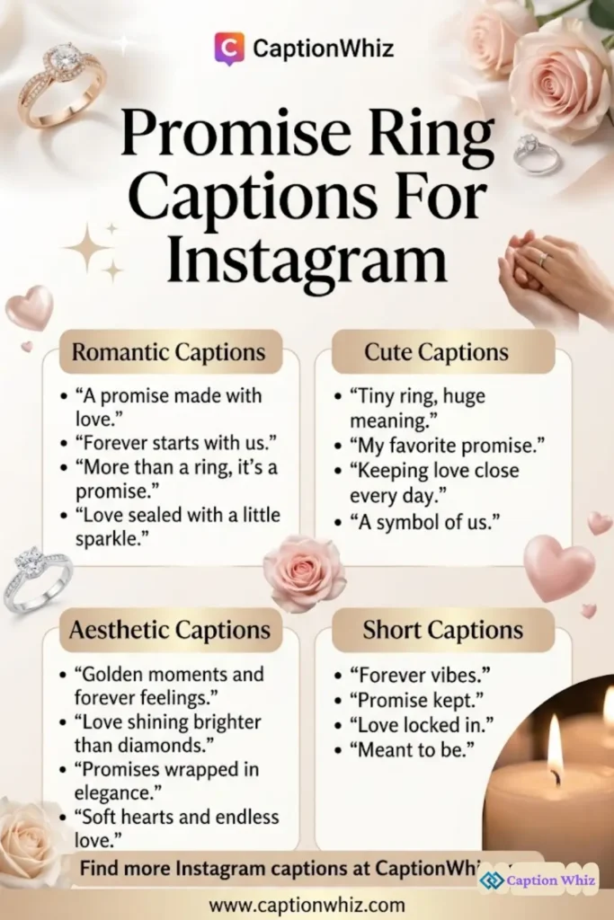 127+ Heartfelt Promise Ring Captions For Instagram and Quotes to Cherish Love