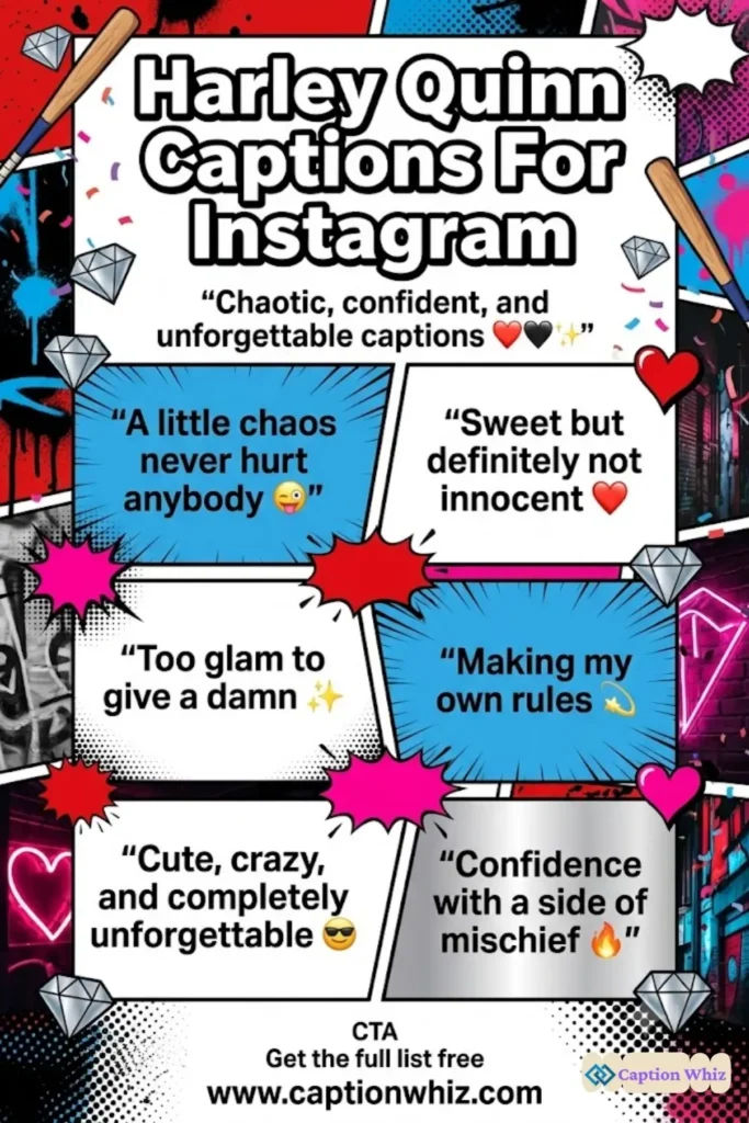 137+ Dazzling Harley Quinn Captions For Instagram and Quotes That Spark Joy