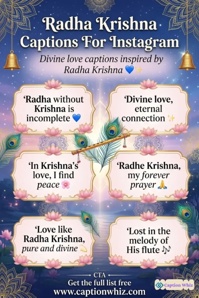 123+ Inspiring Radha Krishna Captions For Instagram and Quotes to Brighten Your Feed