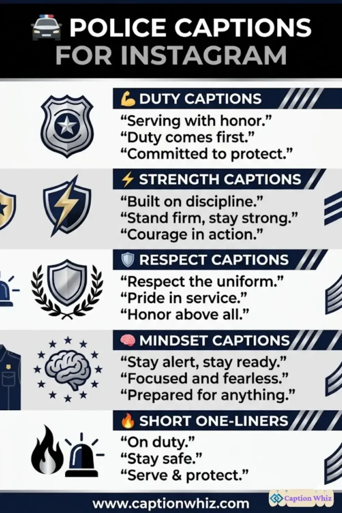 149+ Powerful Police Captions For Instagram and Inspiring Quotes to Share