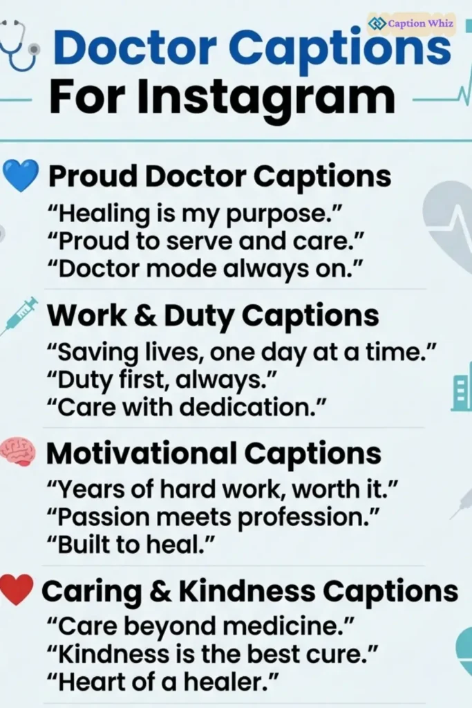 137+ Inspiring Doctor Captions For Instagram and Quotes to Share Your Journey
