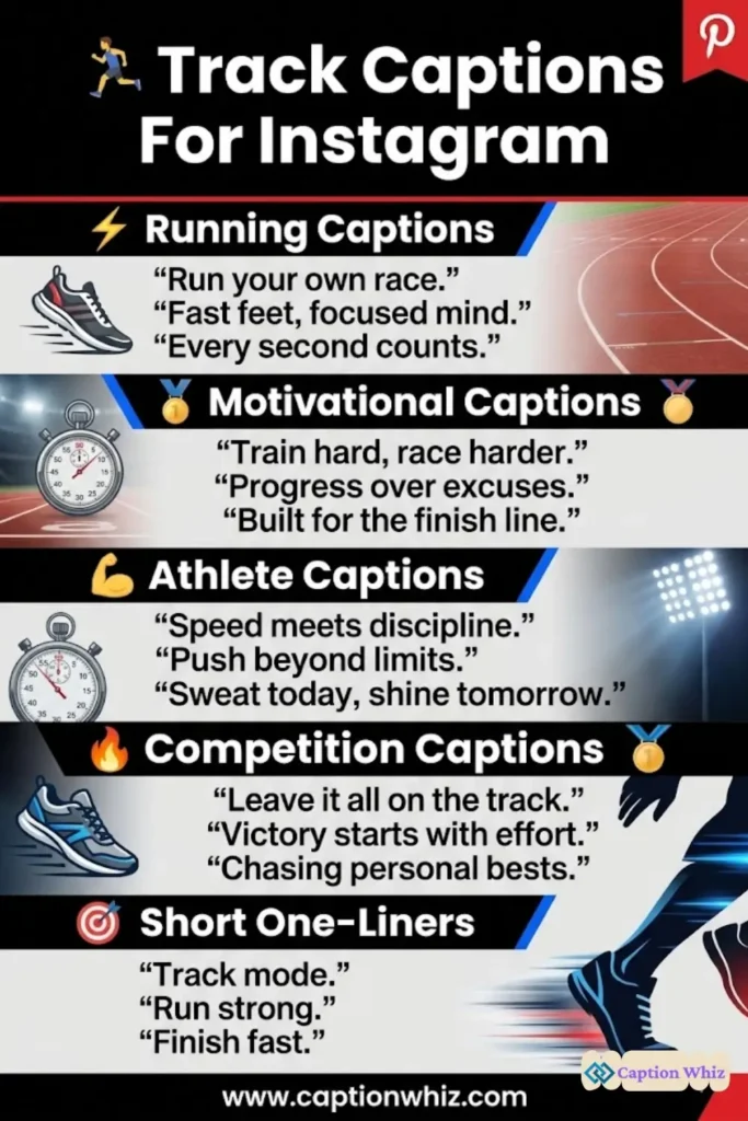 137+ Powerful Track Captions For Instagram and Inspiring Quotes to Shine Bright
