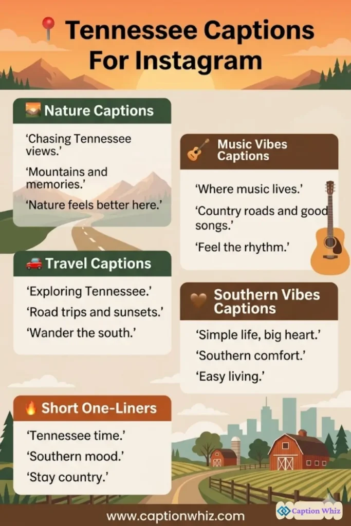 139+ Inspiring Tennessee Captions For Instagram and Quotes to Brighten Your Feed