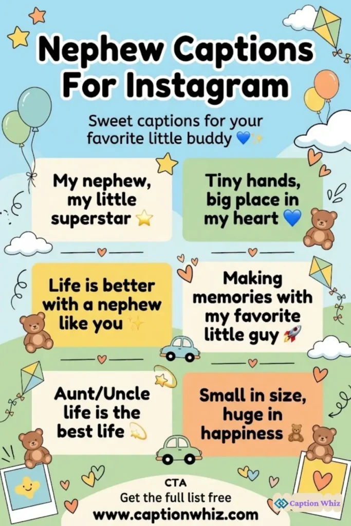 149+ Top Nephew Captions For Instagram to Celebrate Your Favorite Little Buddy