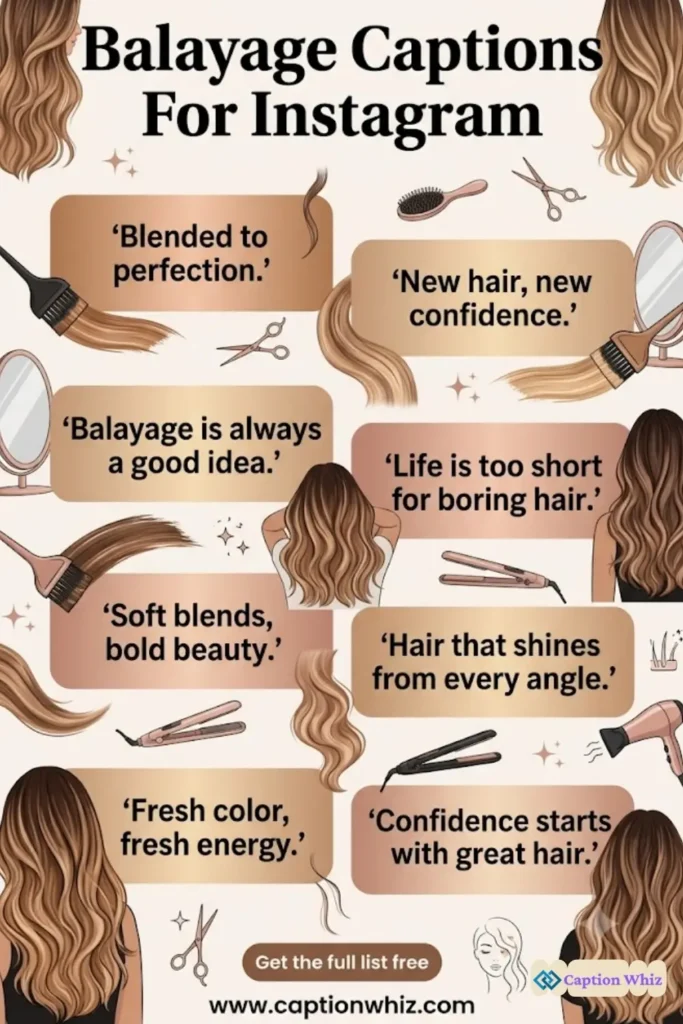127+ Vibrant Balayage Captions For Instagram and Quotes to Shine Bright in 2026