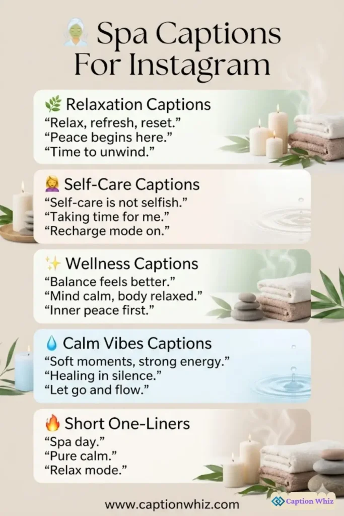 139+ Blissful Spa Captions For Instagram and Quotes to Refresh Your Feed