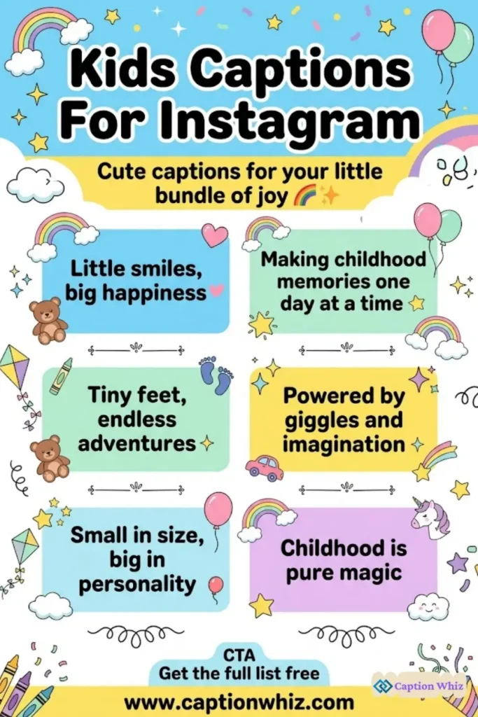 123+ Fun Kids Captions For Instagram and Quotes to Spark Joy and Laughter