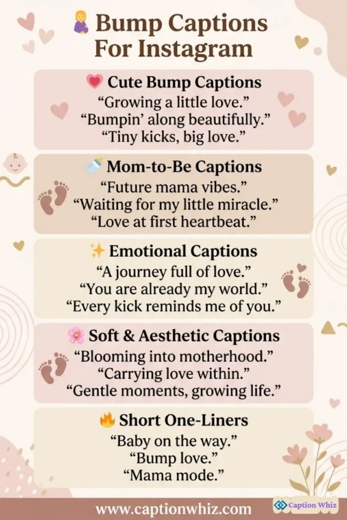 125+ Powerful Bump Captions For Instagram and Quotes That Celebrate Your Journey