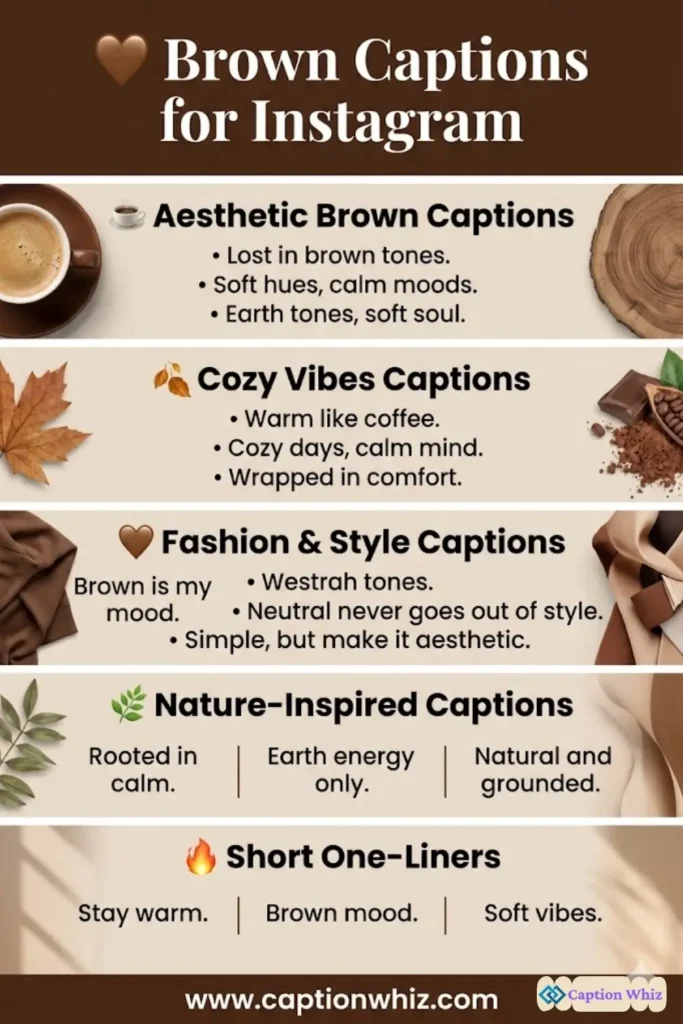 145+ Powerful Brown Captions For Instagram and Quotes to Inspire Your Feed