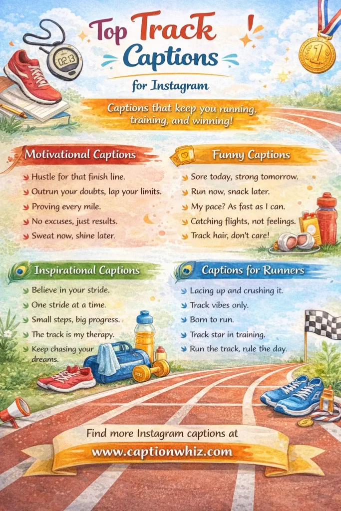 137+ Powerful Track Captions For Instagram and Inspiring Quotes to Shine Bright