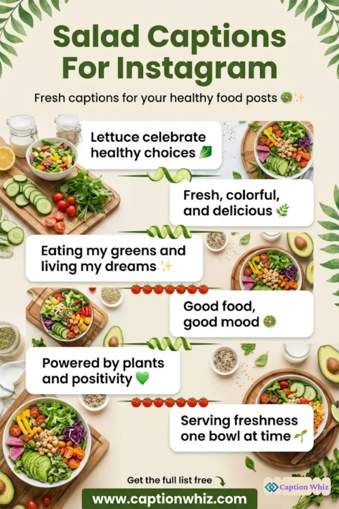 139+ Fresh Salad Captions For Instagram and Quotes to Brighten Your Feed