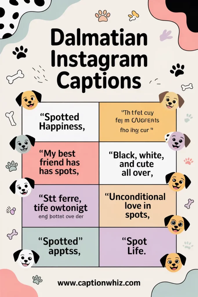 Spotlight on Dalmatian Captions For Instagram 135+ Unique and Fun Options