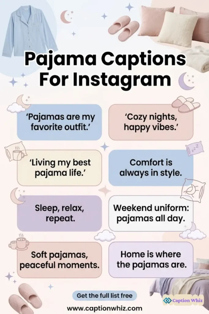 135+ Cute Pajama Captions For Instagram & Quotes Made For Comfort in 2026