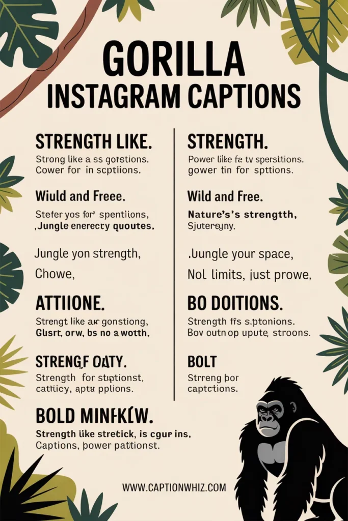 Unforgettable Gorilla Captions For Instagram And Quotes to Amp Up Your 129+ Vibes