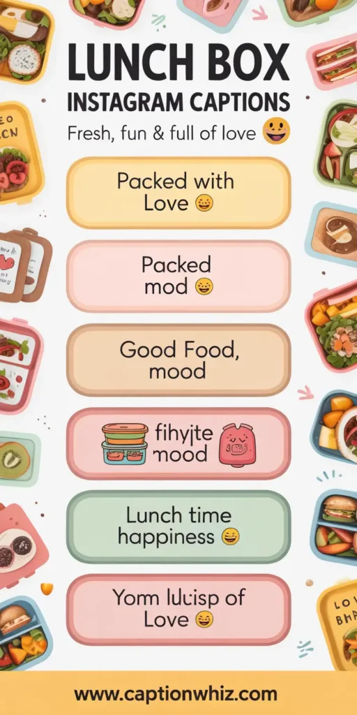 Creative Lunch Box Captions For Instagram with 123+ Delicious Twists