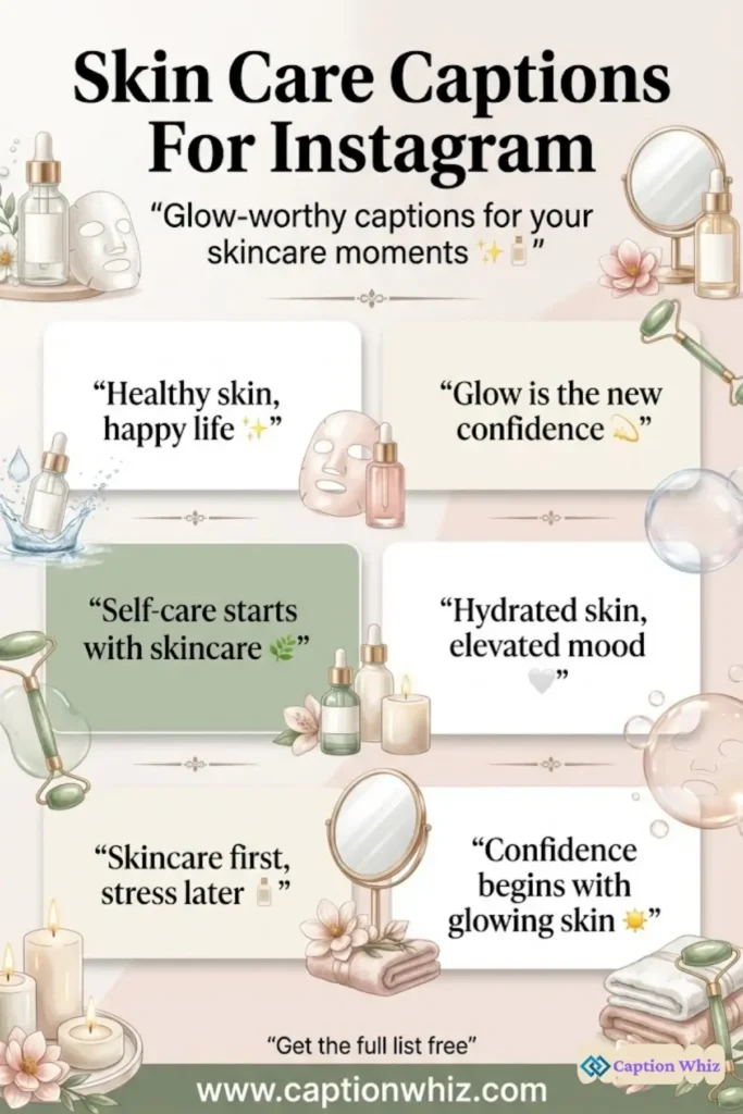 135+ Radiant Skin Care Captions For Instagram And Quotes That Shine