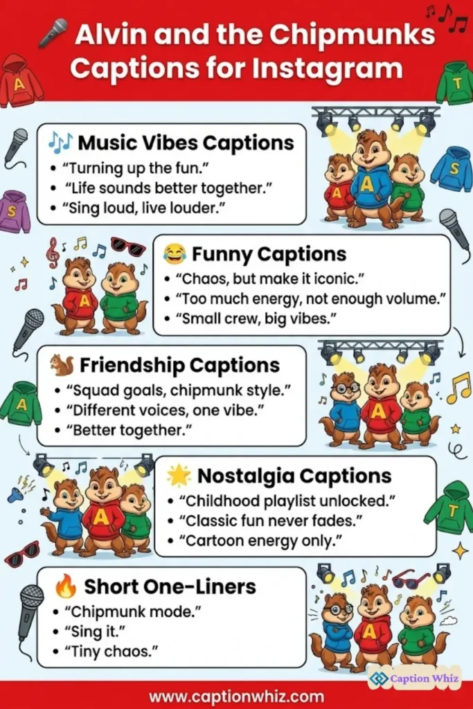 Charming Alvin And The Chipmunks Captions For Instagram 135+ That Shine