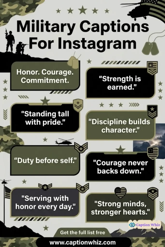 Strong Military Captions For Instagram And Quotes to Inspire 137+ Brave Souls