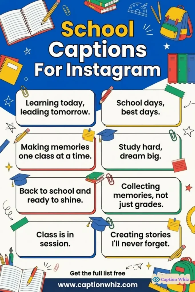 Inspiring School Captions For Instagram And Quotes with 123+ Creative Touches