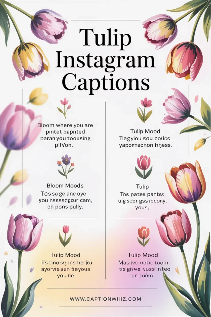 147+ Beautiful Tulip Captions For Instagram Full Of Spring Feels