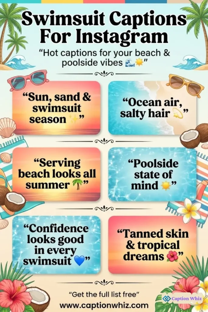 Catch the Waves with 135+ Stunning Swimsuit Captions For Instagram And Quotes