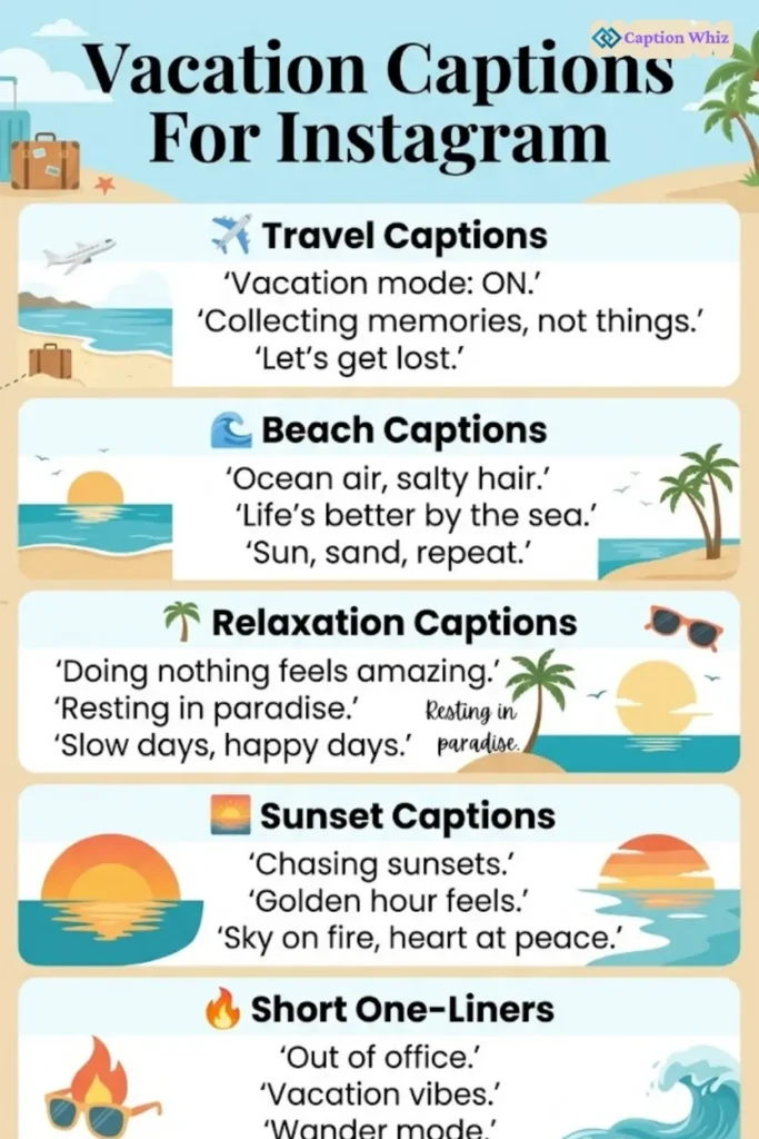 135+ Wanderlust Inspired Vacation Captions For Instagram and Quotes to Spark Joy