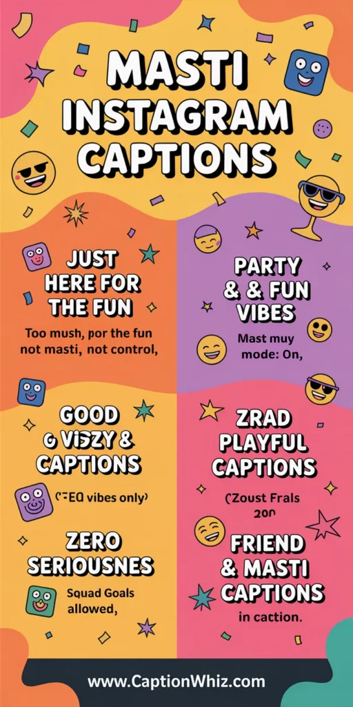 123+ Best Masti Captions For Instagram That Bring Fun and Laughter to Your Feed