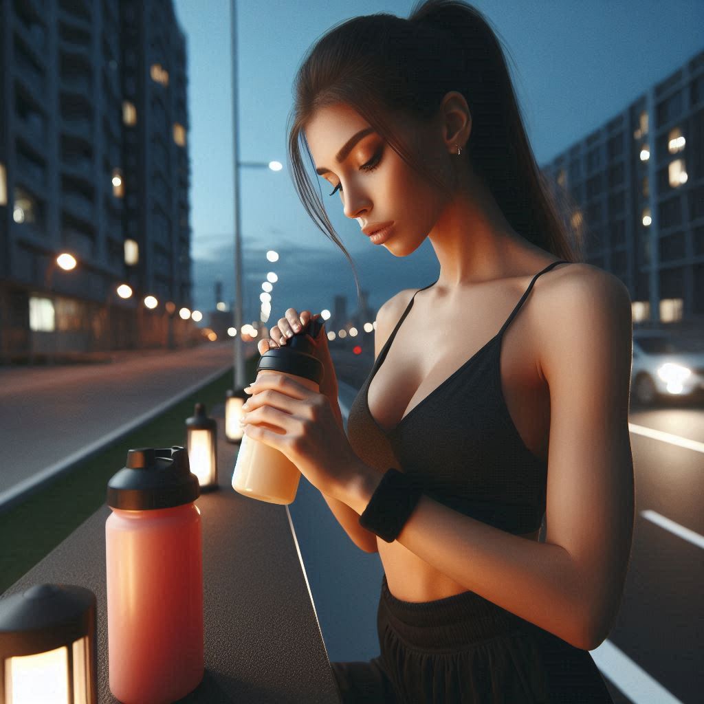 Fitness night workout captions for women