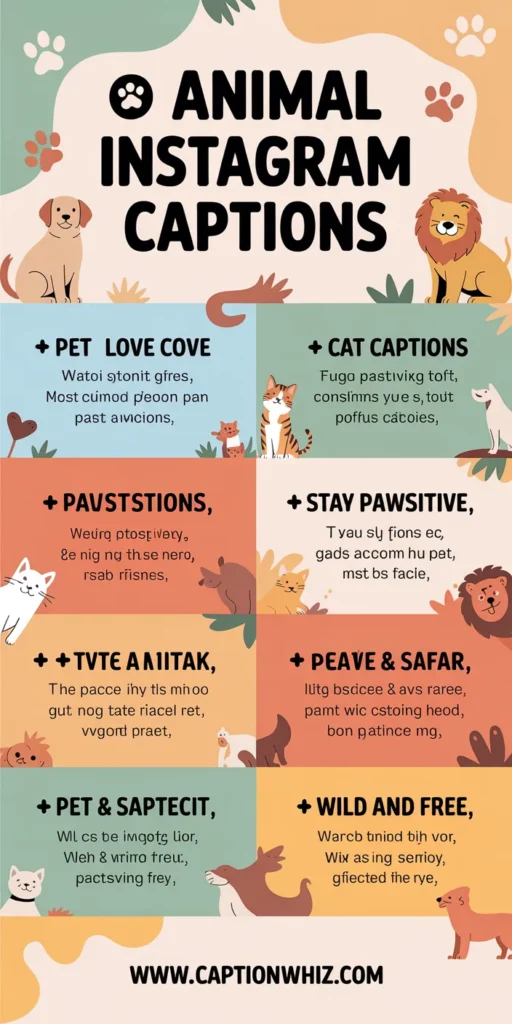 145+ Top Animal Captions For Instagram That Bring Your Furry Friends to Life