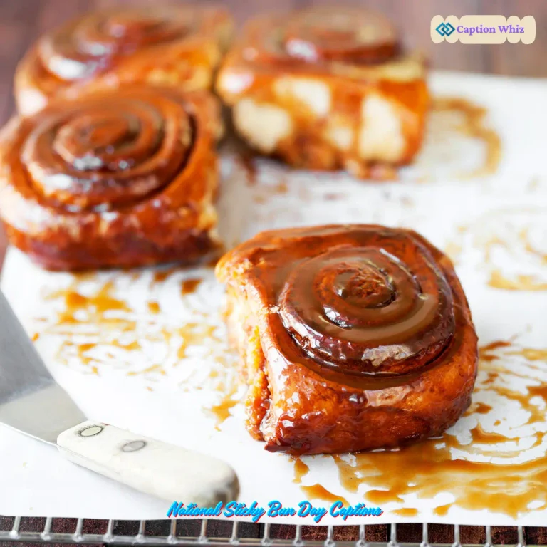 145+ National Sticky Bun Day Captions for Sweet Celebrations