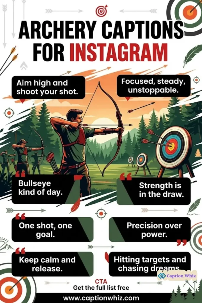 183+ Top Archery Captions For Instagram That Hit the Bullseye Every Time