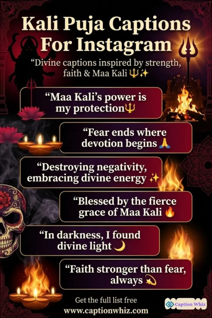 145+ Best Kali Puja Captions For Instagram That Celebrate The Spirit Of Tradition