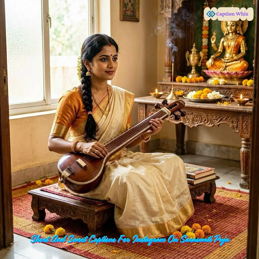 167+ Best Saraswati Puja Captions For Instagram to Celebrate Wisdom and Creativity in 2026