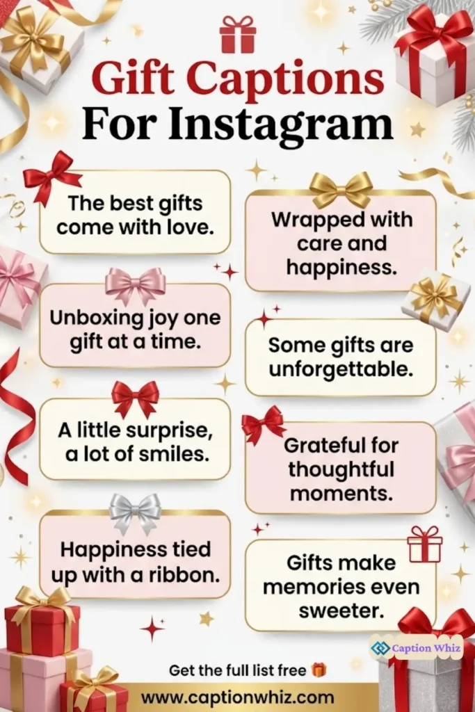 157+ Best Gift Captions For Instagram That Make Every Present Shine Bright