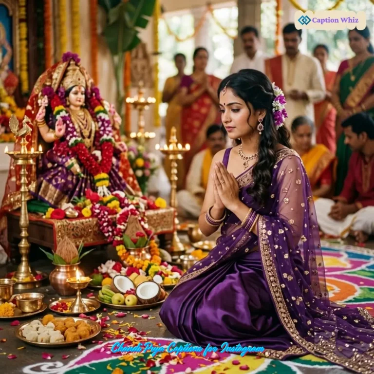 Chandi Puja Captions for Instagram