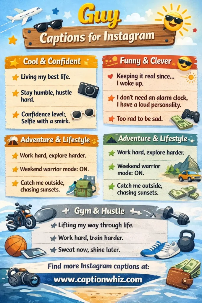 183+ Top Guy Captions For Instagram That Will Make Your Profile Stand Out