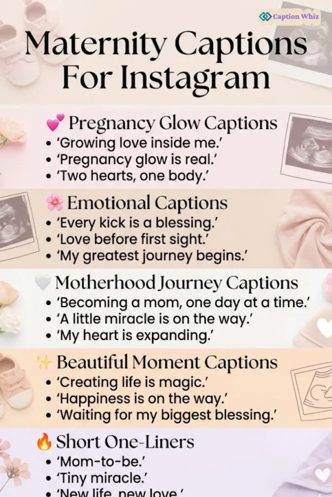 163+ Top Maternity Captions For Instagram That Celebrate Your Beautiful Journey